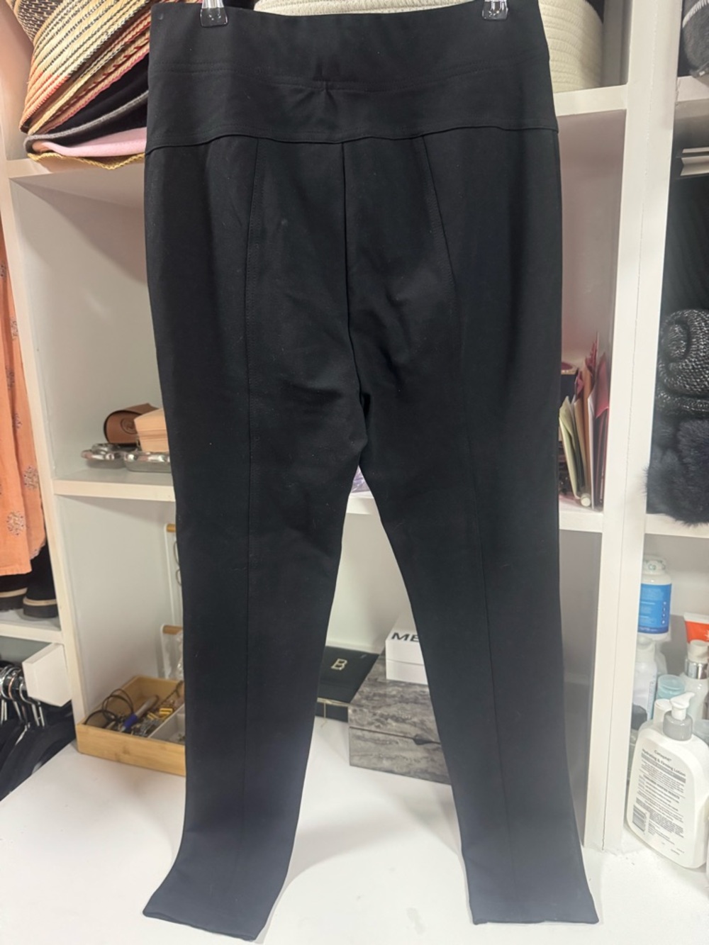 Free People Black Slim Fit Pants High Rise Front Seam Size 8 . - Picture 4 of 4